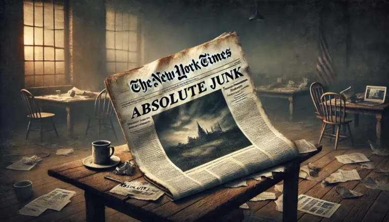 The Decline of Quality Journalism: The Case of Absolute junk nyt